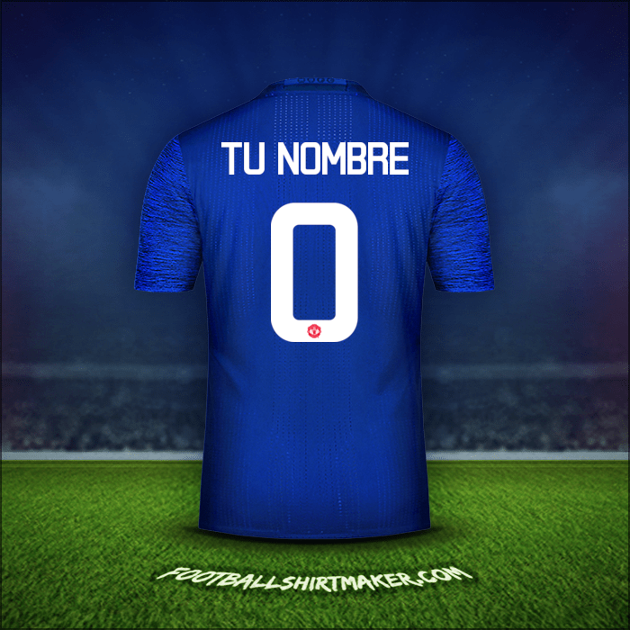 Jersey Manchester United Cup 2016/17 Visita -  tu nombre - 0