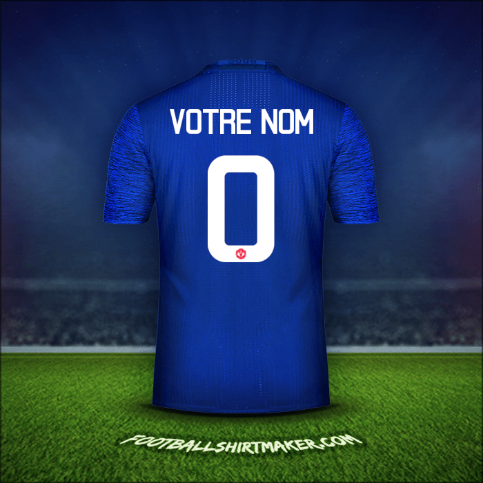 Maillot Manchester United Cup 2016/17 Extérieur -  votre nom - 0