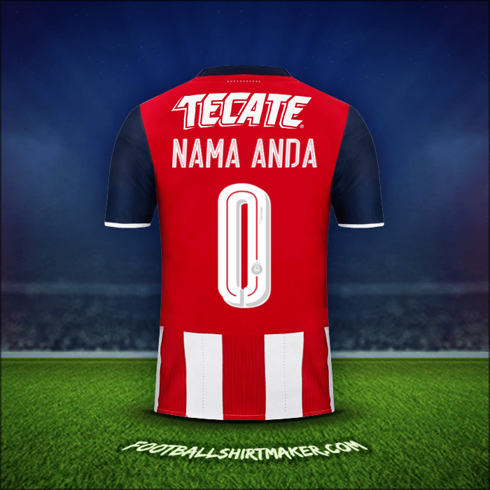 Jersey Guadalajara 2016/17 -  nama anda - 0