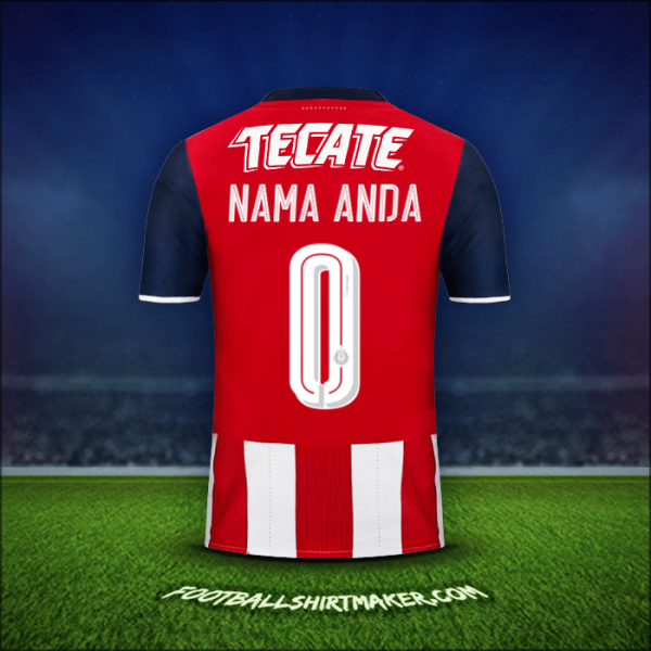 Jersey Guadalajara 2016/17 -  nama anda - 0