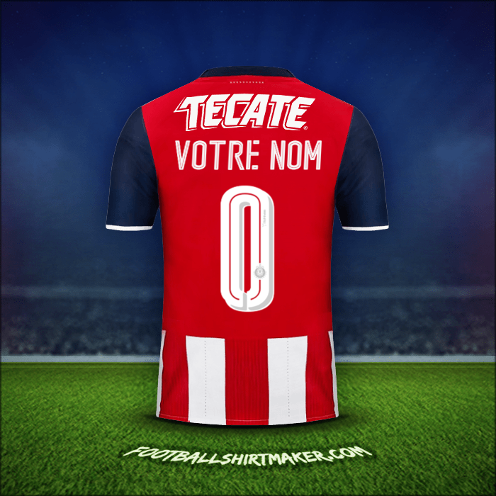 Maillot Guadalajara 2016/17 -  votre nom - 0