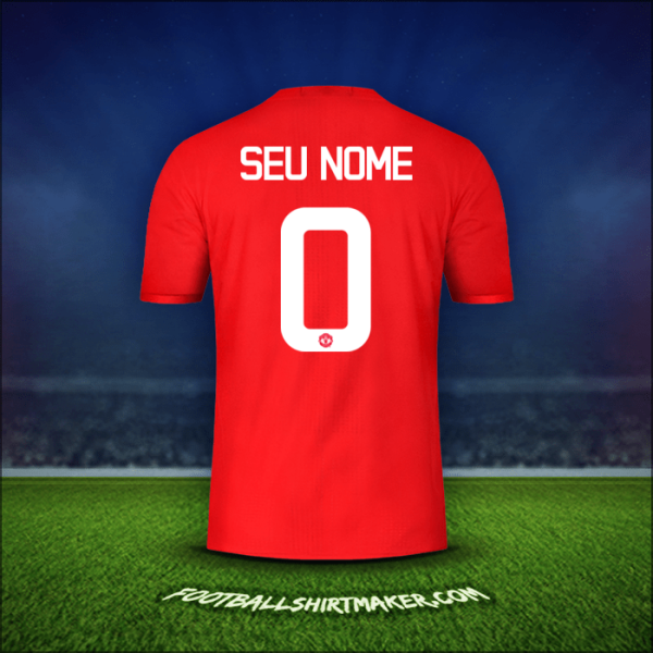 Camisa Manchester United Cup 2016/17 -  seu nome - 0