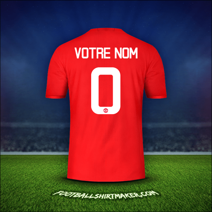 Maillot Manchester United Cup 2016/17 -  votre nom - 0