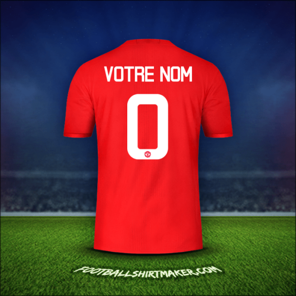 Maillot Manchester United Cup 2016/17 -  votre nom - 0