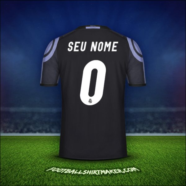 Camisa Real Madrid CF 2016/17 Terceira -  seu nome - 0