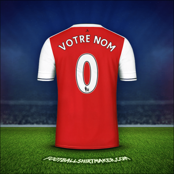 Maillot Arsenal 2016/17 -  votre nom - 0