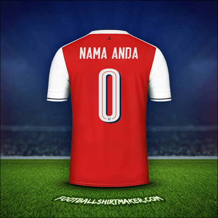 Jersey Arsenal Cup 2016/17 -  nama anda - 0