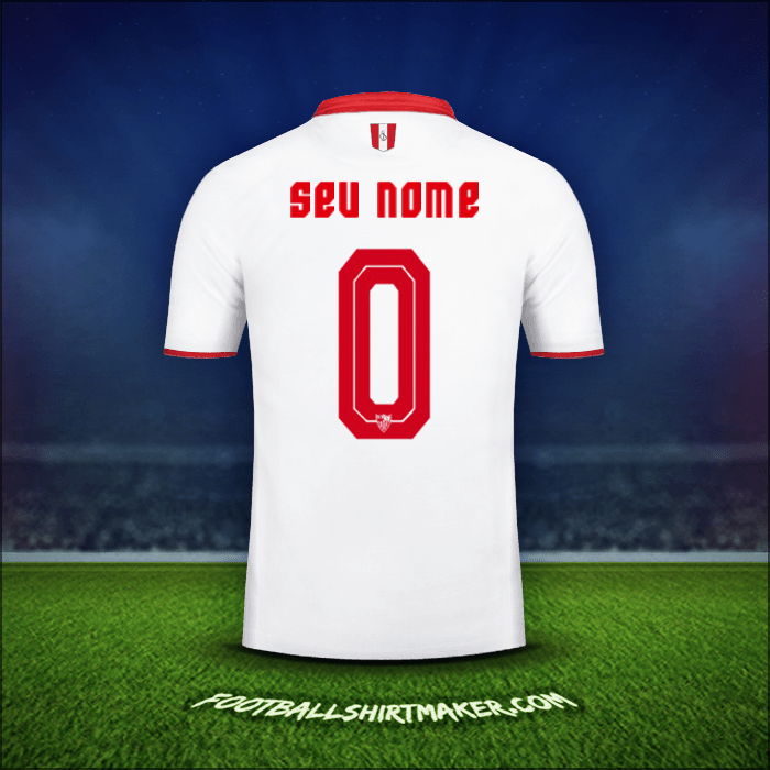 Camisa Sevilla FC 2016/2017 -  seu nome - 0