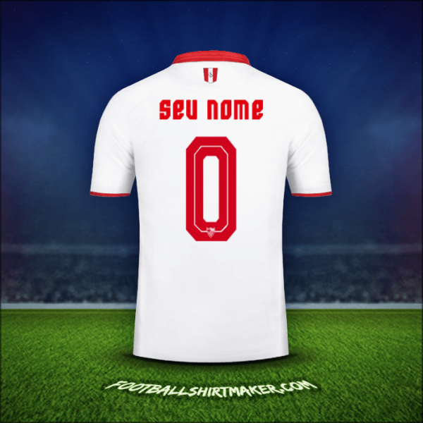 Camisa Sevilla FC 2016/2017 -  seu nome - 0