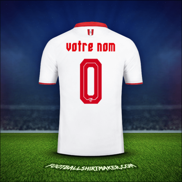 Maillot Sevilla FC 2016/2017 -  votre nom - 0