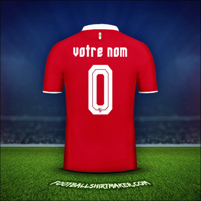 Maillot Sevilla FC 2016/2017 Extérieur -  votre nom - 0