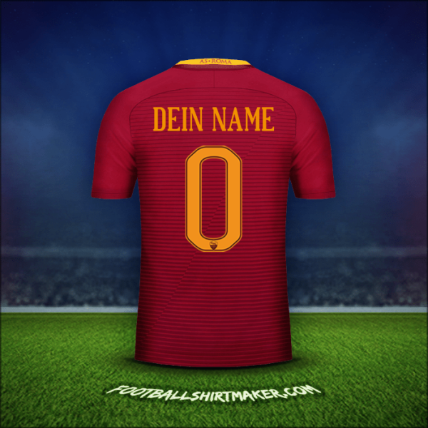 Trikot AS Roma 2016/17 -  dein name - 0