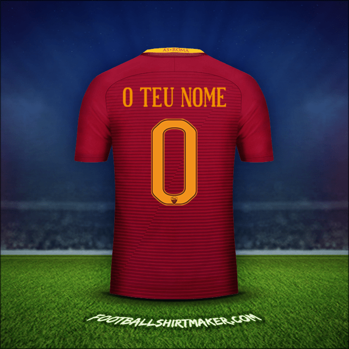 Camisola AS Roma 2016/17 -  o teu nome - 0