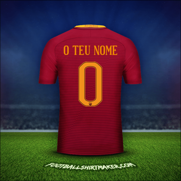 Camisola AS Roma 2016/17 -  o teu nome - 0