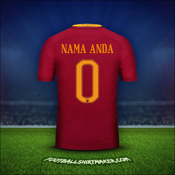 Jersey AS Roma 2016/17 -  nama anda - 0