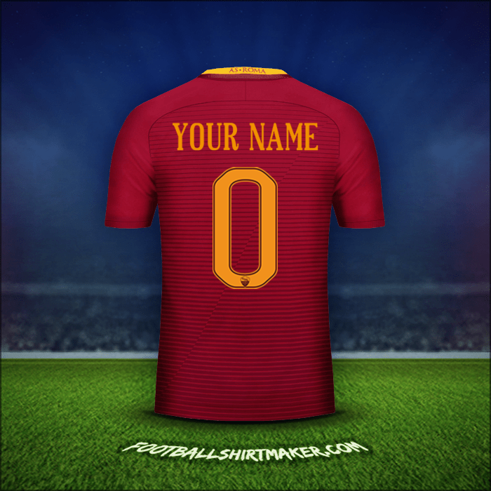 Shirt AS Roma 2016/17 -  your name - 0