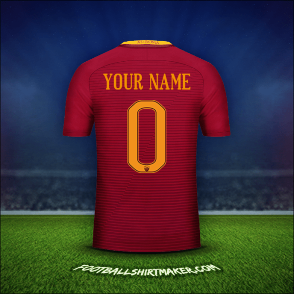Shirt AS Roma 2016/17 -  your name - 0