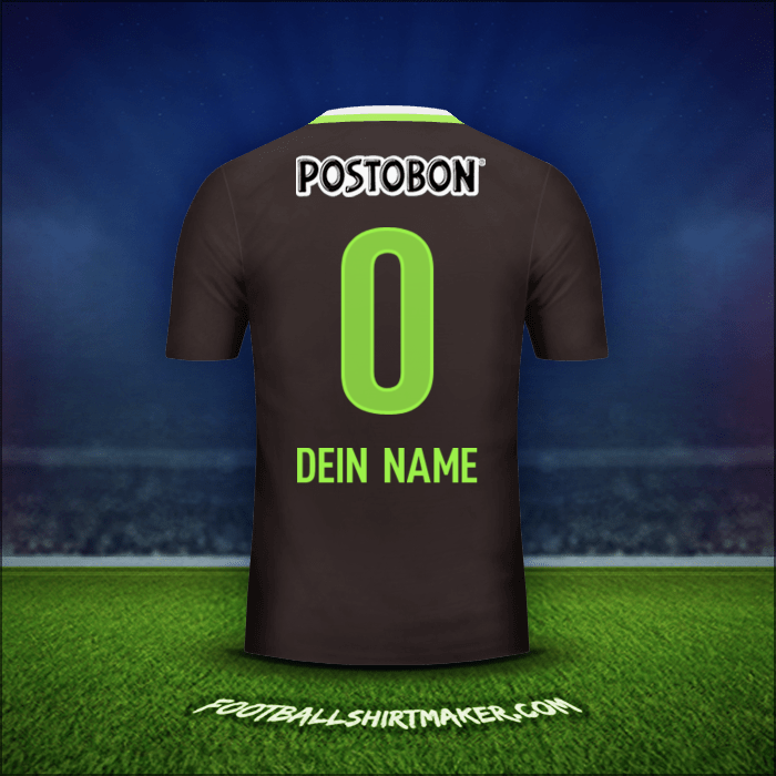 Trikot Atletico Nacional 2016 Auswärts -  dein name - 0