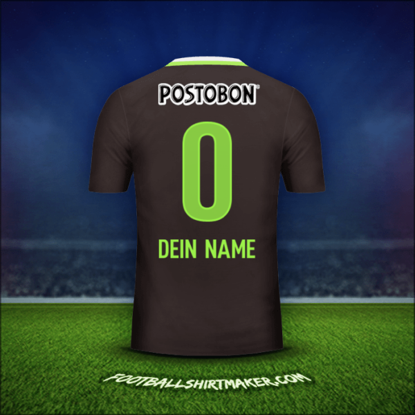 Trikot Atletico Nacional 2016 Auswärts -  dein name - 0