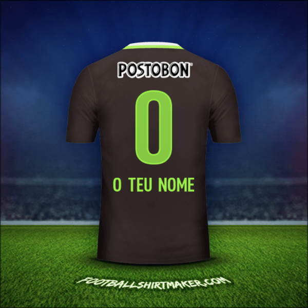 Camisola Atletico Nacional 2016 Alternativa -  o teu nome - 0