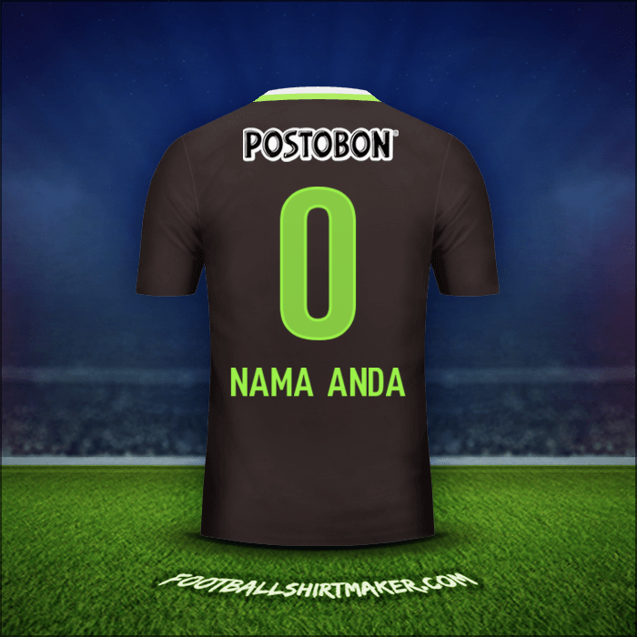 Jersey Atletico Nacional 2016 Alternatif -  nama anda - 0