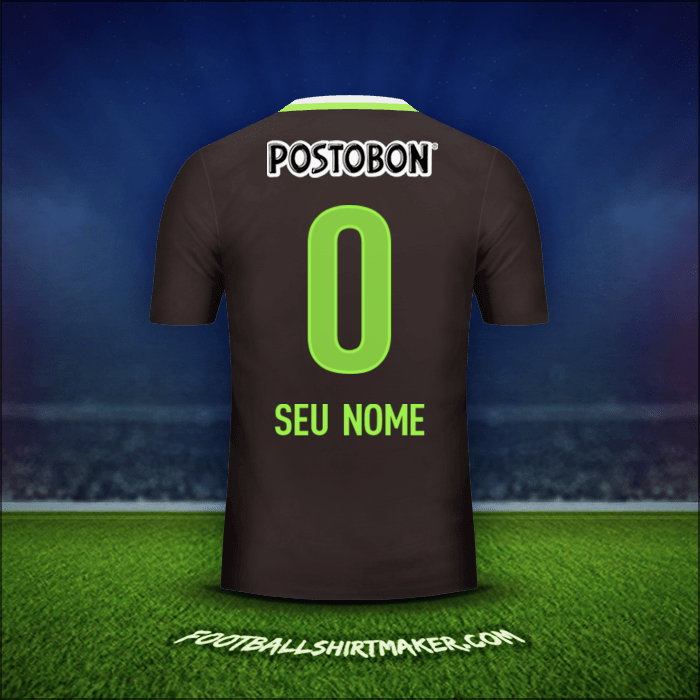 Camisa Atletico Nacional 2016 Alternativa -  seu nome - 0