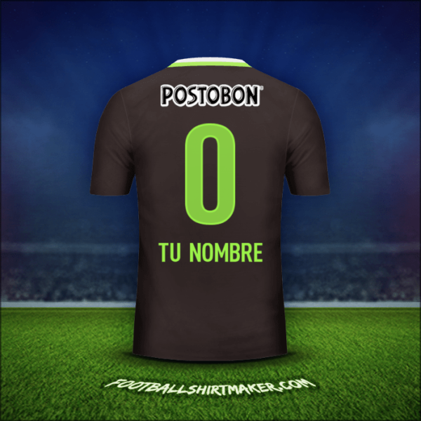 Jersey Atletico Nacional 2016 Visita -  tu nombre - 0