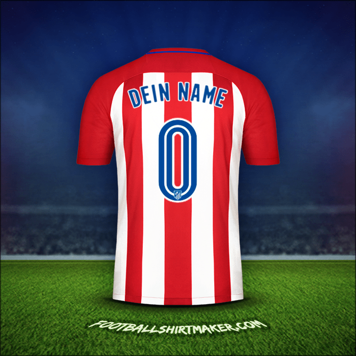 Trikot Atletico Madrid 2016/17 -  dein name - 0