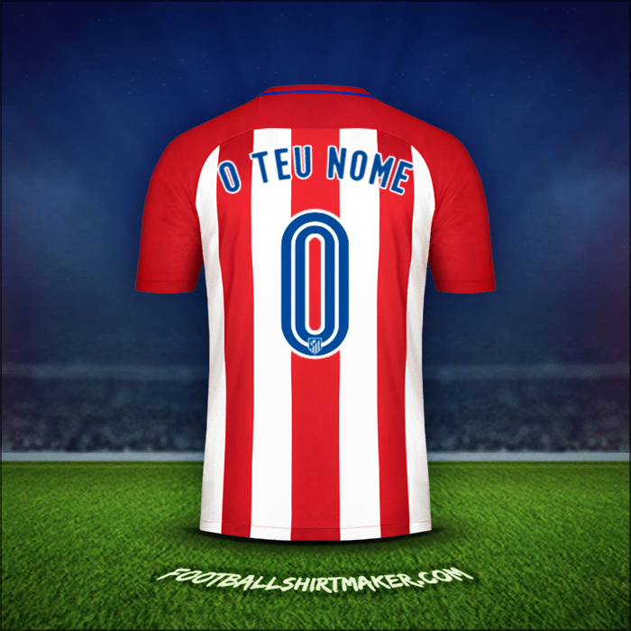 Camisola Atletico Madrid 2016/17 -  o teu nome - 0