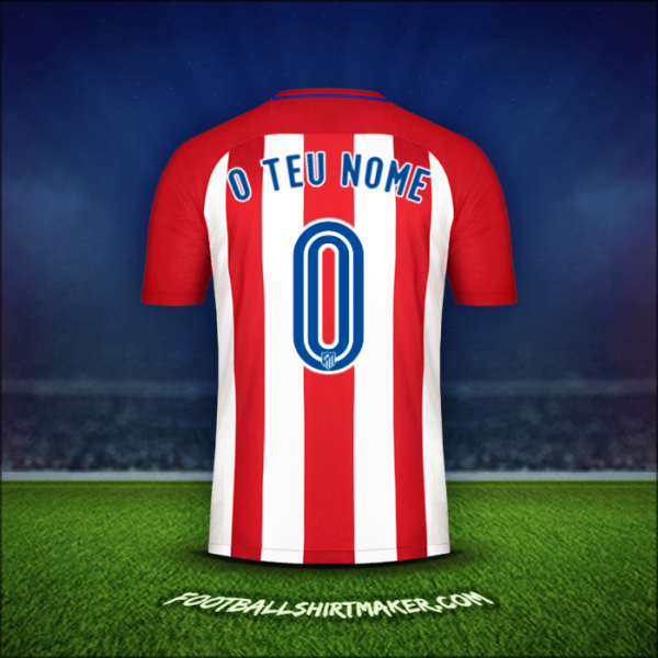 Camisola Atletico Madrid 2016/17 -  o teu nome - 0