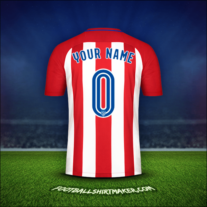 Jersey Atletico Madrid 2016/17 -  your name - 0