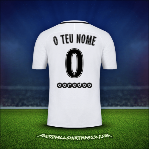 Camisola Paris Saint Germain 2016/17 Terceira -  o teu nome - 0