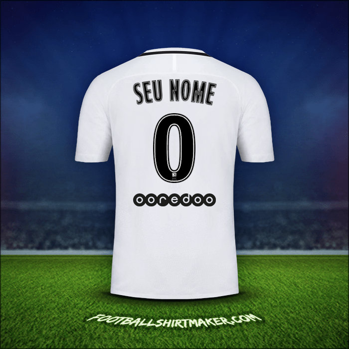 Camisa Paris Saint Germain 2016/17 Terceira -  seu nome - 0