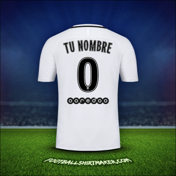 Jersey Paris Saint Germain 2016/17 Tercera -  tu nombre - 0