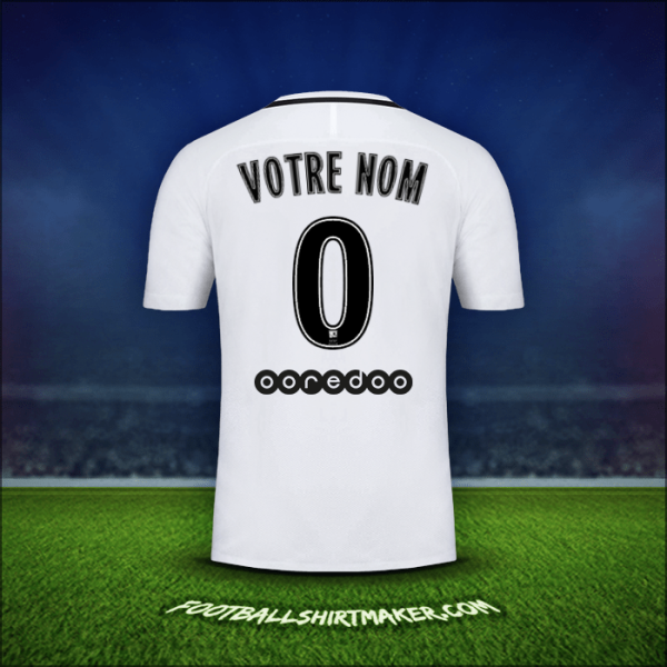 Maillot Paris Saint Germain 2016/17 Troisième -  votre nom - 0