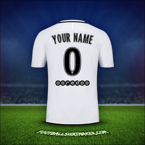 Jersey Paris Saint Germain 2016/17 Third -  your name - 0