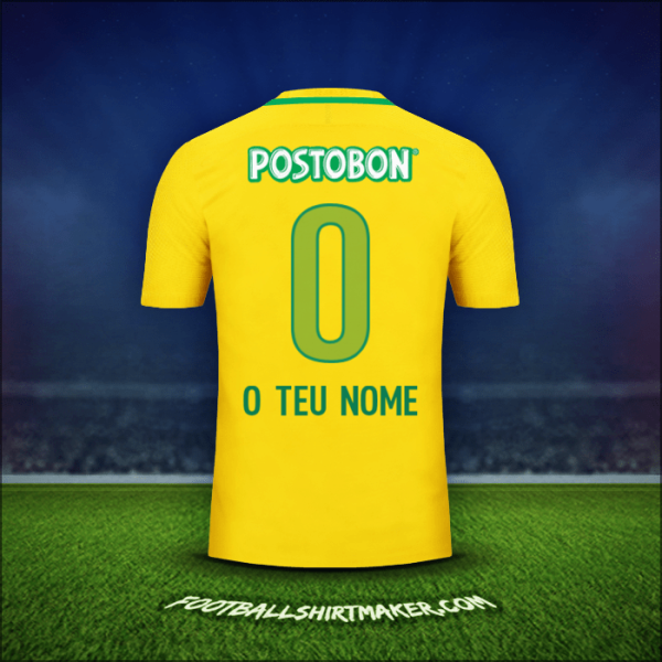 Camisola Atletico Nacional 2017 Alternativa -  o teu nome - 0