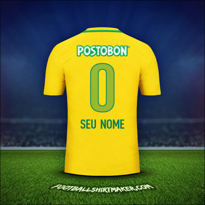 Camisa Atletico Nacional 2017 Alternativa -  seu nome - 0