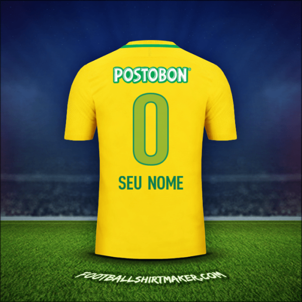 Camisa Atletico Nacional 2017 Alternativa -  seu nome - 0