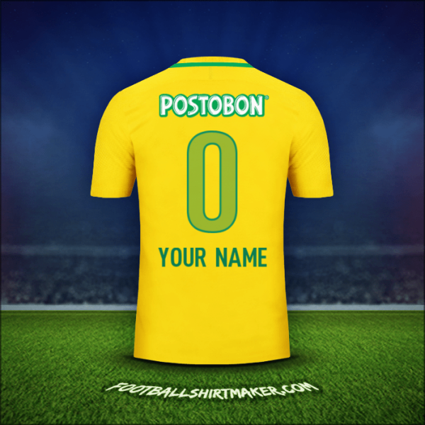 Jersey Atletico Nacional 2017 Away -  your name - 0