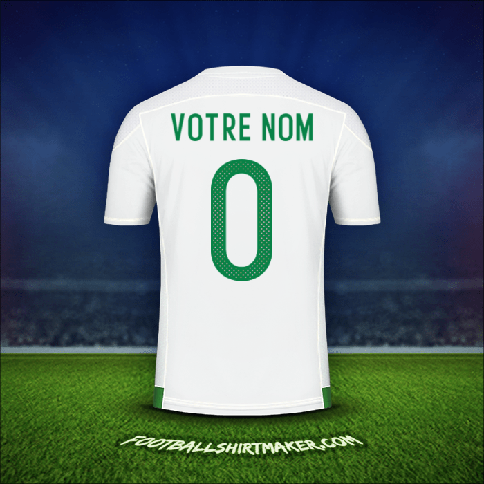 Maillot Algérie 2016/17 -  votre nom - 0