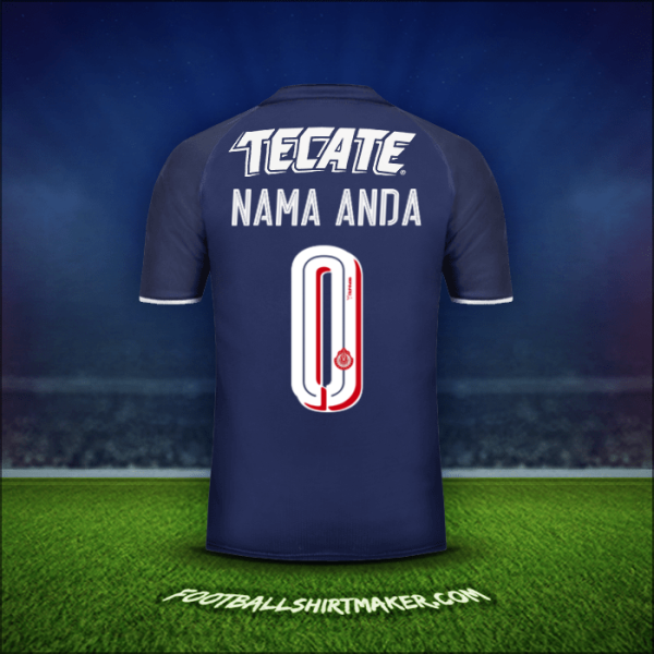 Jersey Guadalajara 2017 Ketiga -  nama anda - 0