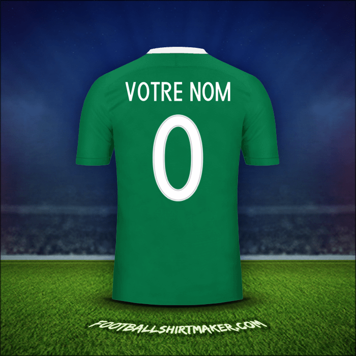 Maillot Nigéria 2016/17 -  votre nom - 0
