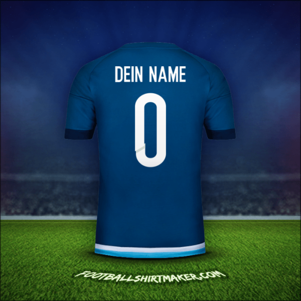 Trikot Argentinien 2016 Auswärts -  dein name - 0