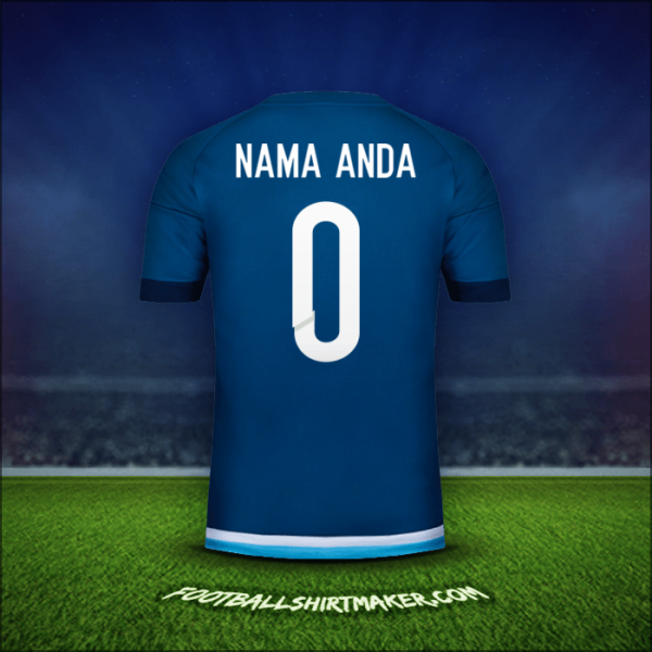 Jersey Argentina 2016 Alternatif -  nama anda - 0