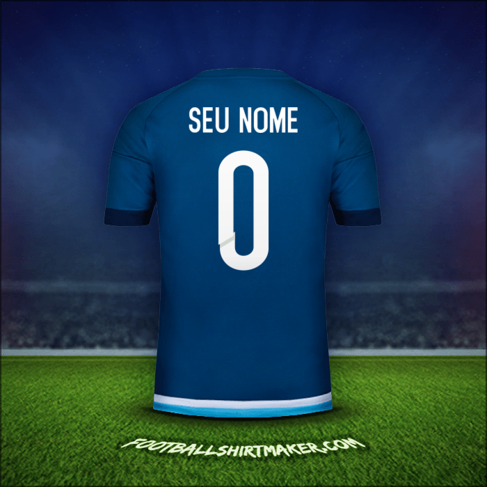 Camisa Argentina 2016 Alternativa -  seu nome - 0