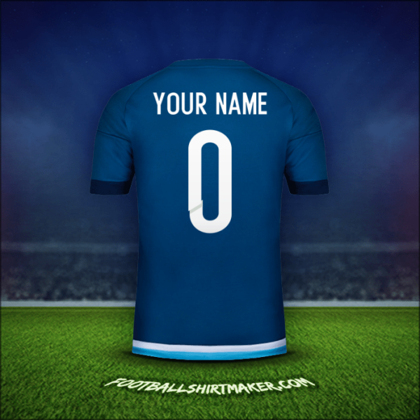 Jersey Argentina 2016 Away -  your name - 0