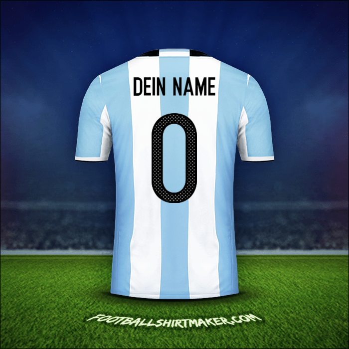 Trikot Argentinien 2016 -  dein name - 0