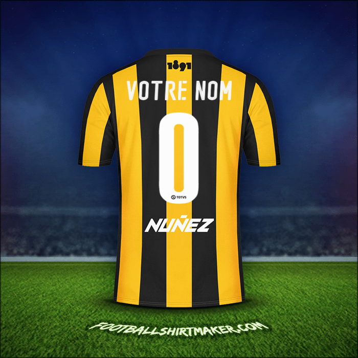 Maillot Peñarol 2016/17 -  votre nom - 0