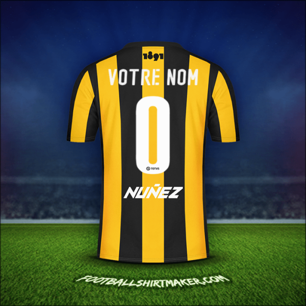 Maillot Peñarol 2016/17 -  votre nom - 0